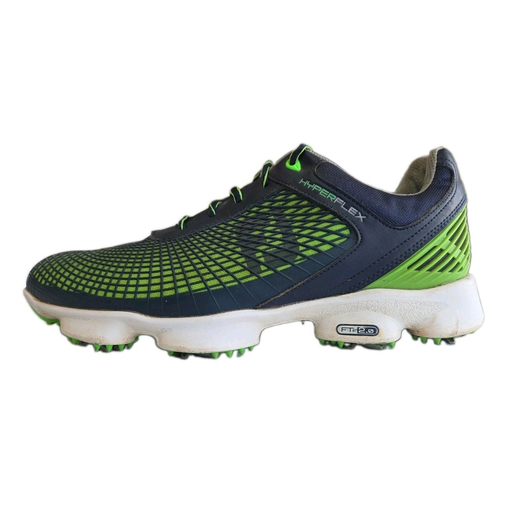 FootJoy HyperFlex Golf Shoes 10M Blue-Green Cleats